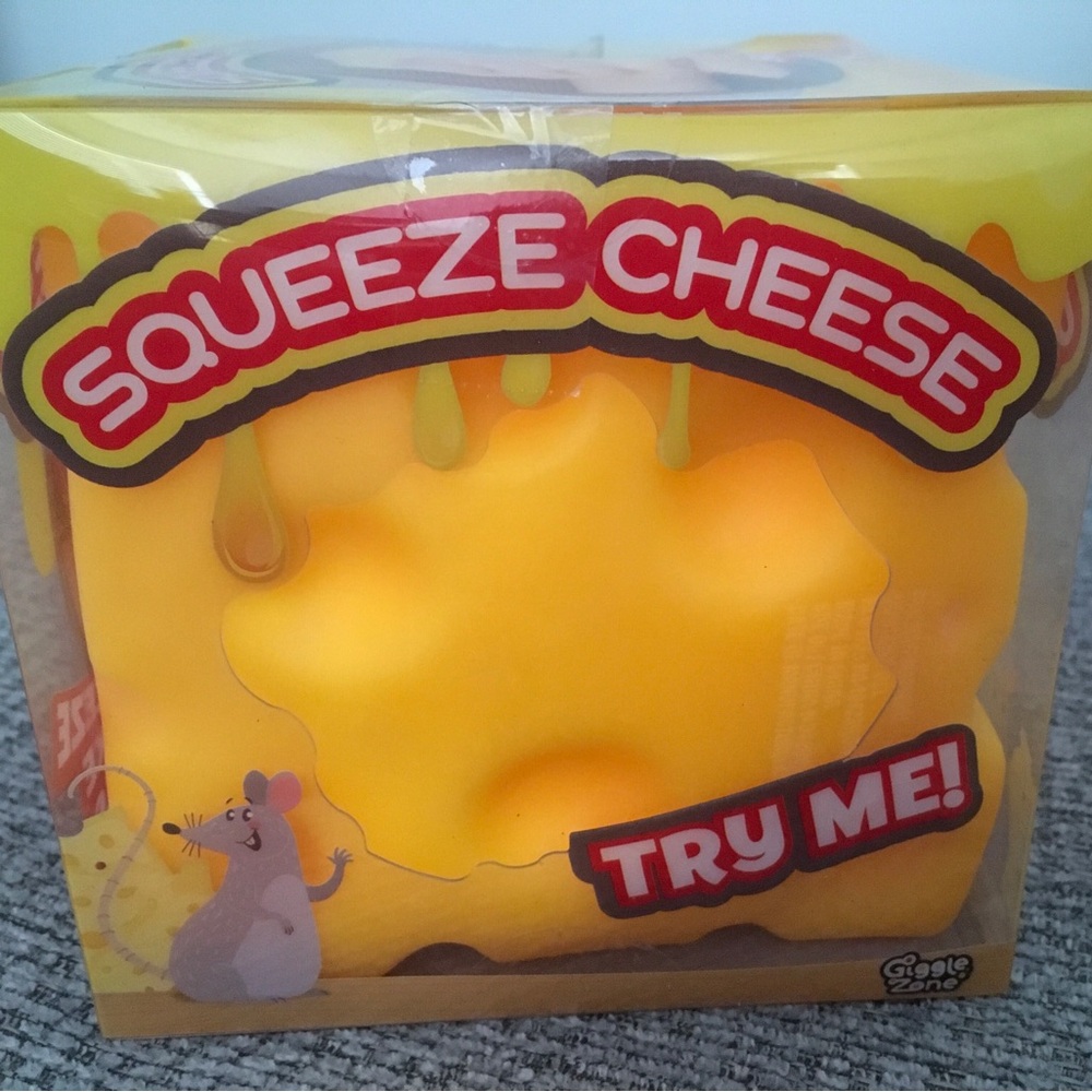 Squeeze Cheese Yellow Kids Toy by - Soft Squeeze Play NEW
